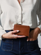Card Holder Altair Leather Etrier Brown altair EALA094M-vue-porte
