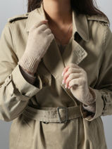 Gloves Cashmere Vercors Etrier Beige vercors EVER428U-vue-porte