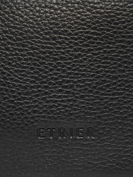 1 Compartment Backpack Flandres Leather Etrier Black flandres EFLA8102 other view 5